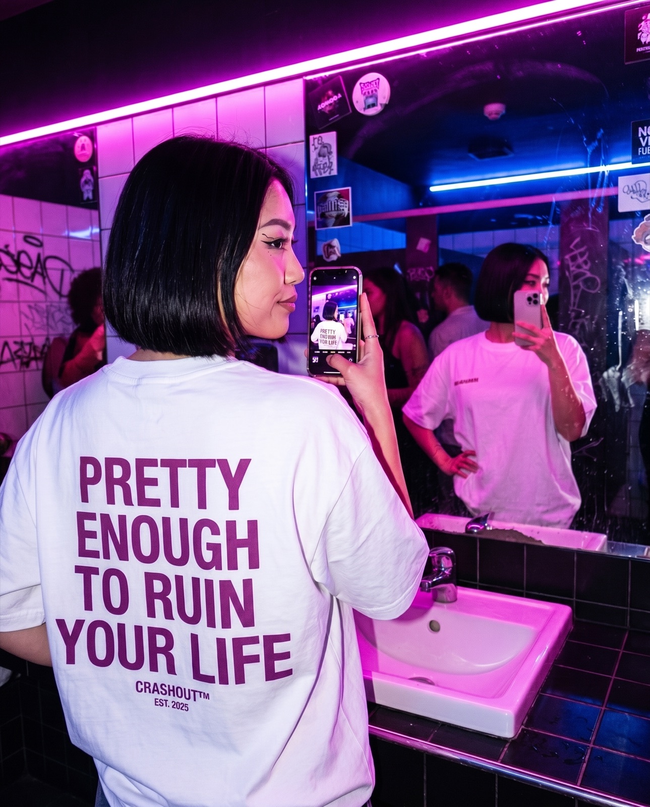 Back-print tee: Pretty enough to ruin your life